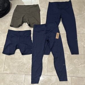 NOBULL Blue and Green Athletic Shorts Performance Fit